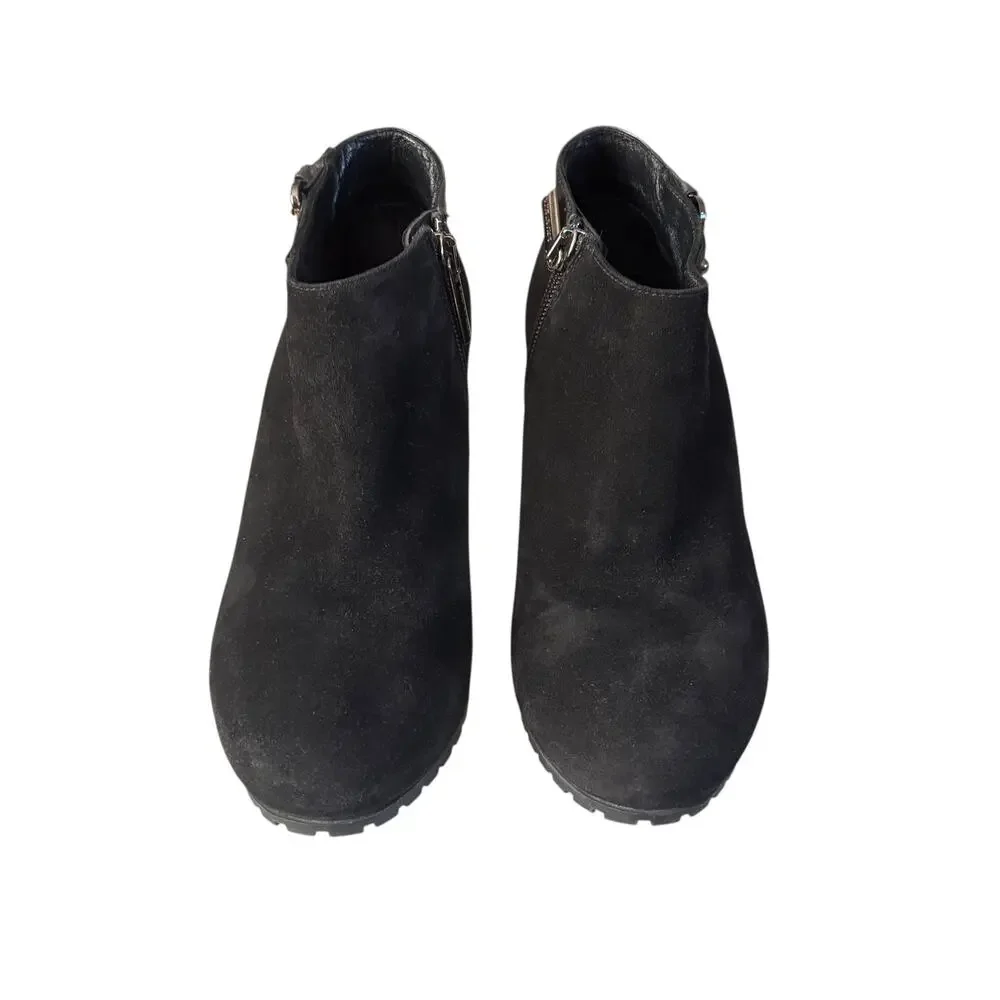 Aquatalia Suede & Leathe Ankle Booties Size 5.5